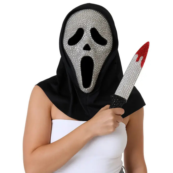 Maske schreiender Geist mit Messer Diamond