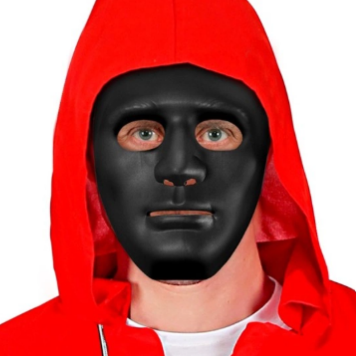 Maske Anonymus schwarz