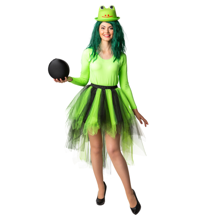 Kostüm Tutu Vokuhila grün-schwarz