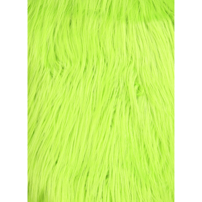 Kunstfelljacke neongrün