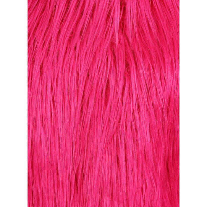 Kunstfelljacke neonpink
