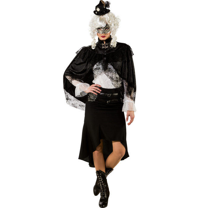 Kostüm Steampunk - Cape schwarz