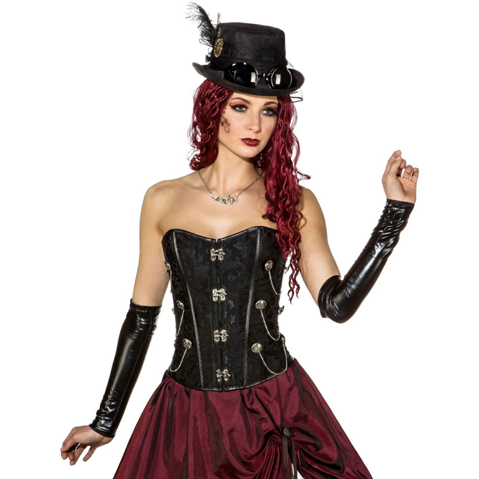 Kostüm Corsage schwarz