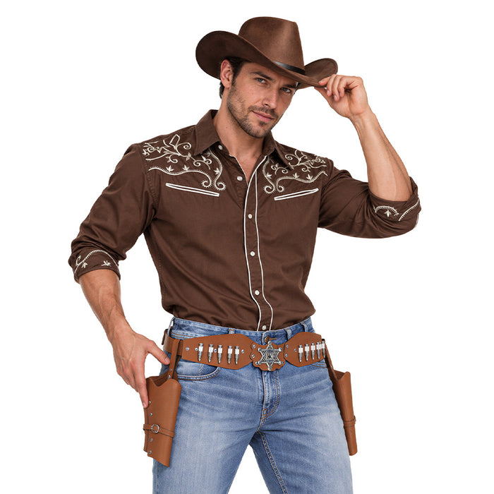 Cowboygürtel braun