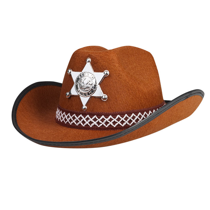 Cowboyhut Kind braun