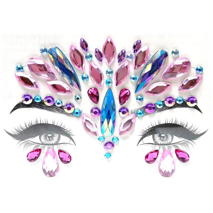 Face Jewels Pink Tears