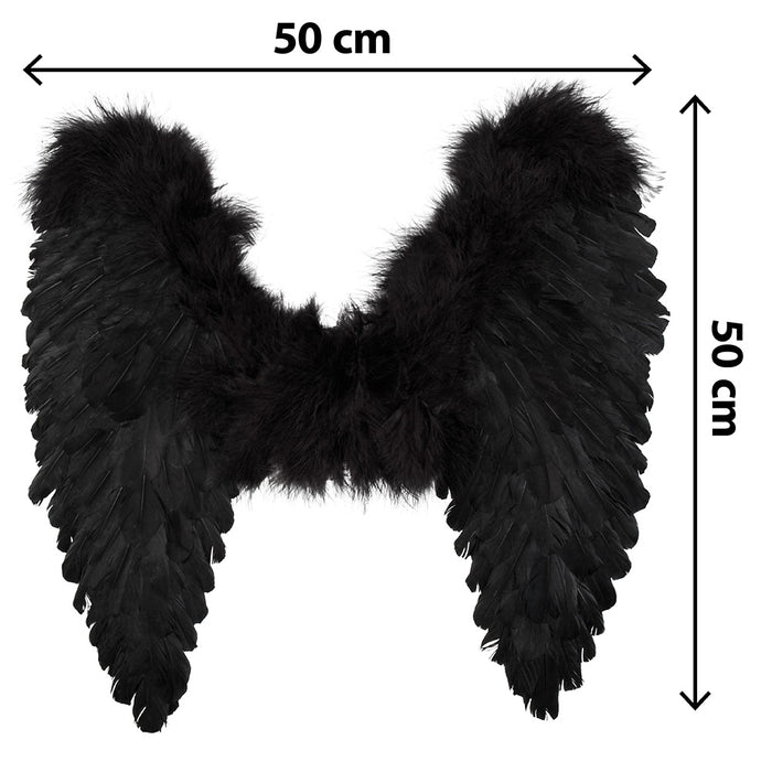 Federflügel schwarz