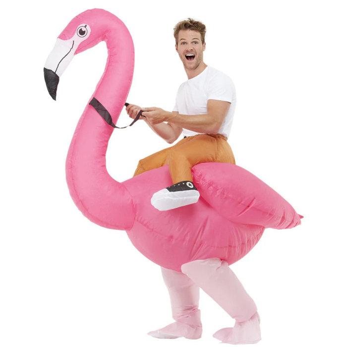 Kostüm aufblasbarer Flamingo