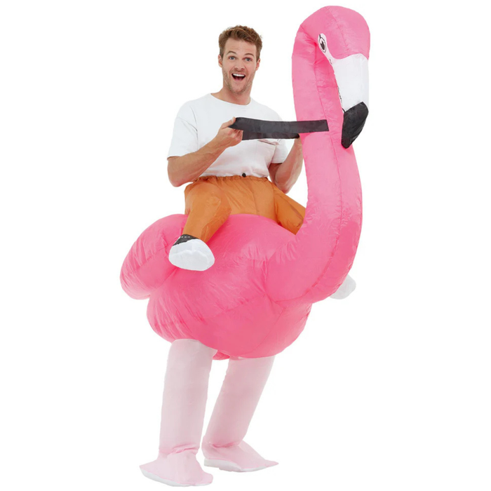 Kostüm aufblasbarer Flamingo