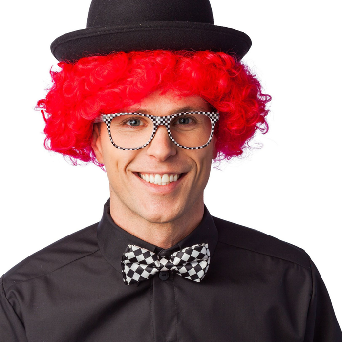 Fliege Karo schwarzweiss