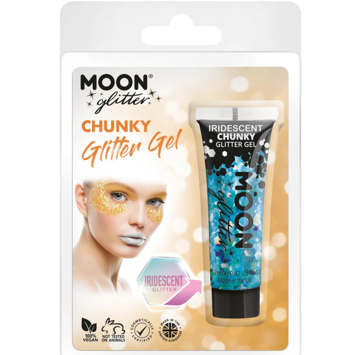 Glitzergel grob holographic hellblau