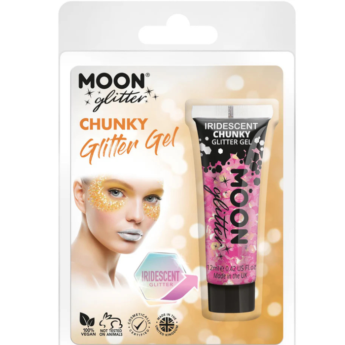 Glitzergel grob holographic pink