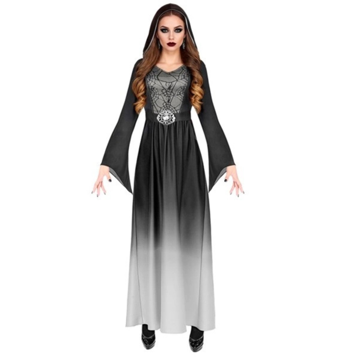 Kostüm Gothic Lady grau