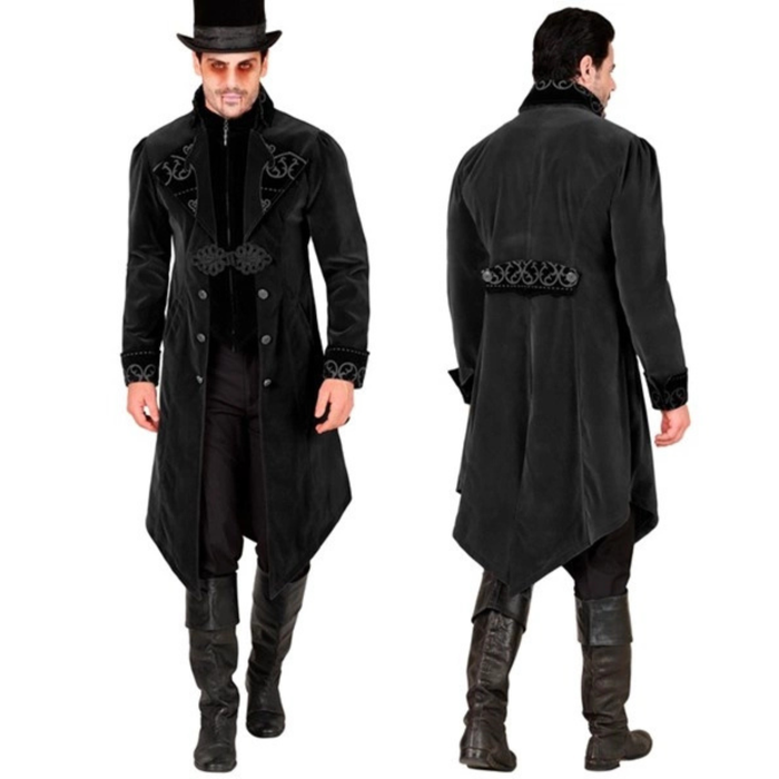 Kostüm Gothic-Mantel schwarz