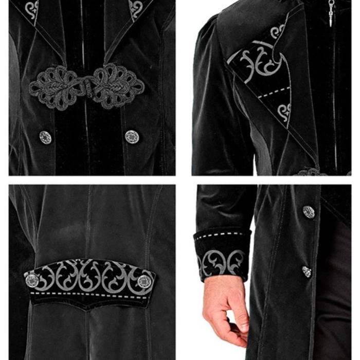 Kostüm Gothic-Mantel schwarz