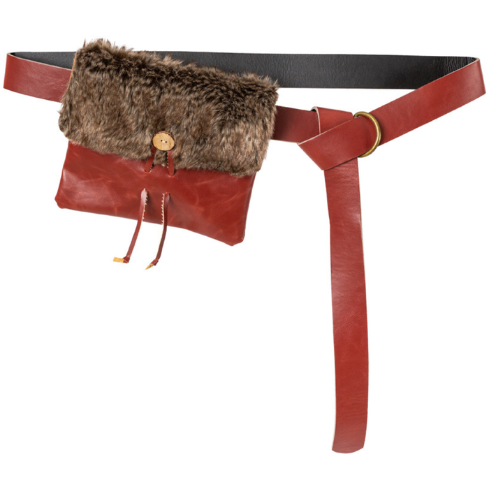 Gürtel mit Felltasche