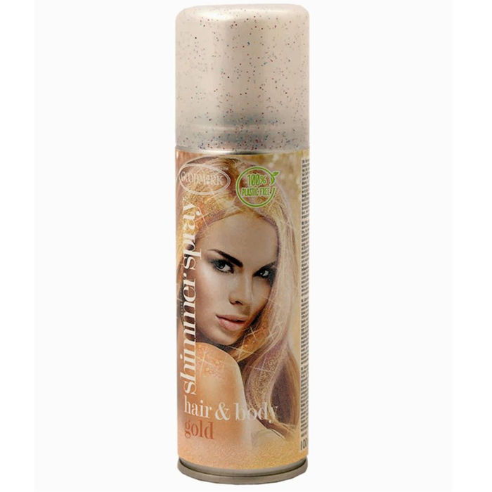 Haarspray Glitzer Gold