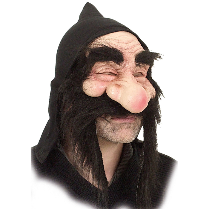Halbmaske Gnom schwarz