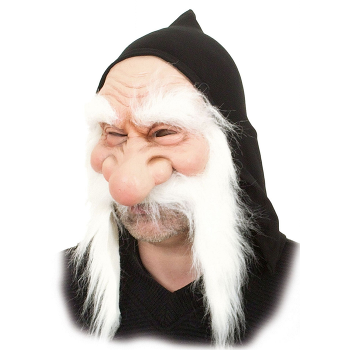 Halbmaske Gnom weiss
