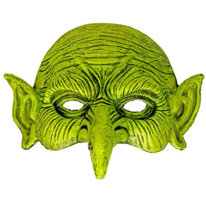 Grüne Halbmaske Hexe