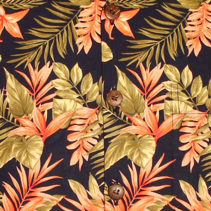 Hemd Chenaski Jungle Plants navy