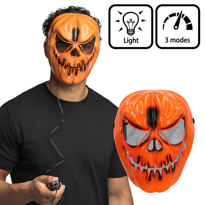Maske LED-Kürbis
