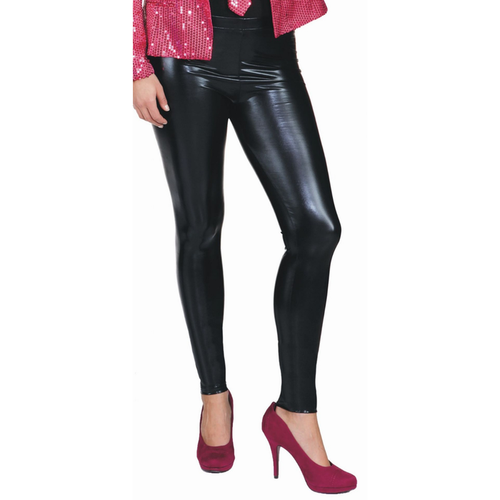 Leggings Glanz schwarz