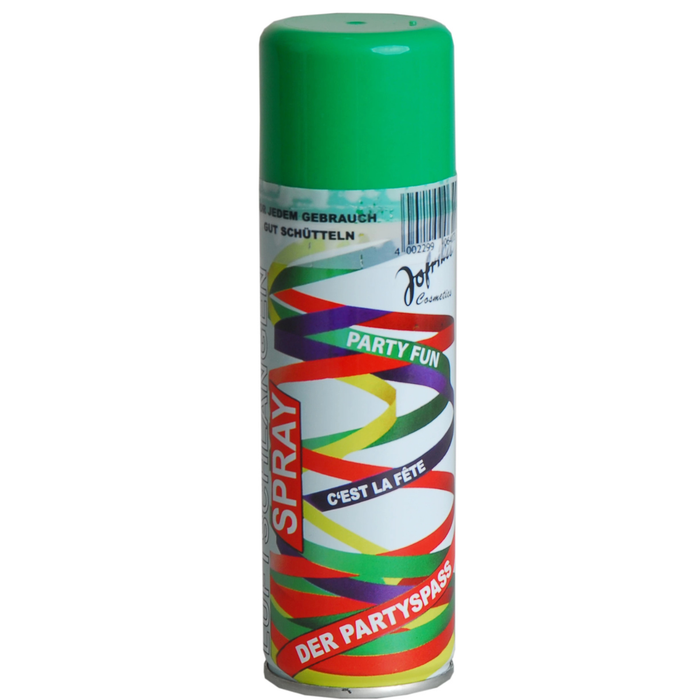 Luftschlangenspray in 4 Farben