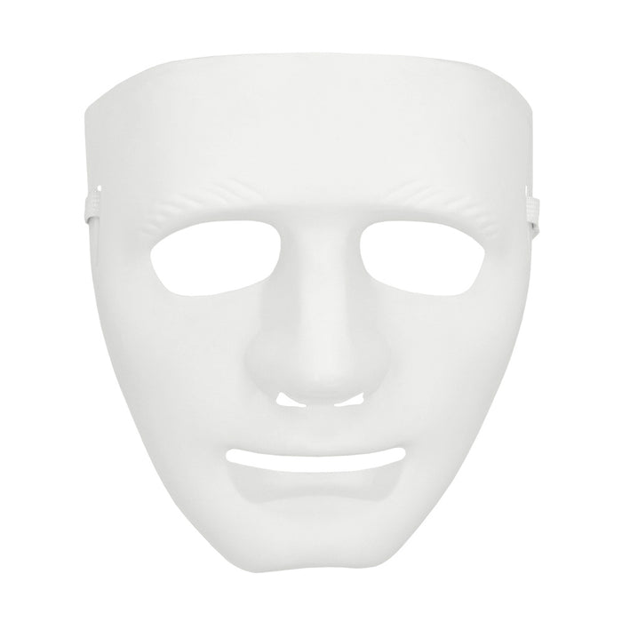 Halbmaske Pantomime weiss