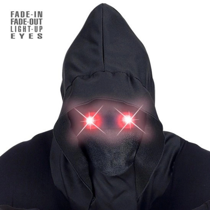 Maske unsichtbares Gesicht mit Leuchtaugen