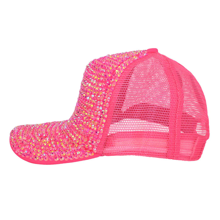 Mütze Glam neonrosa