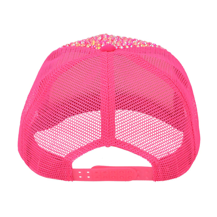 Mütze Glam neonrosa