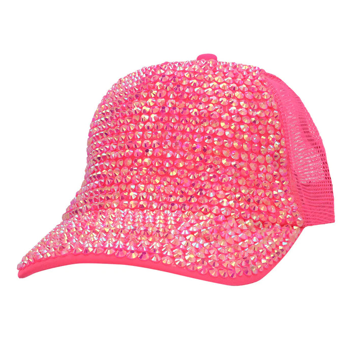 Mütze Glam neonrosa