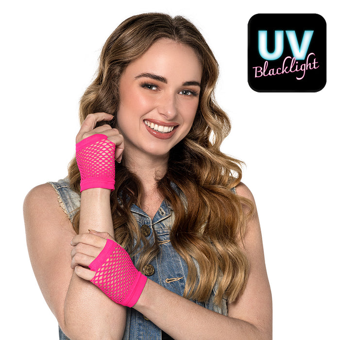 Handschuhe Mesh pink