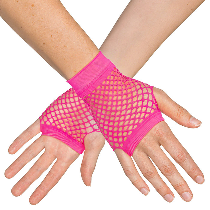 Handschuhe Mesh pink
