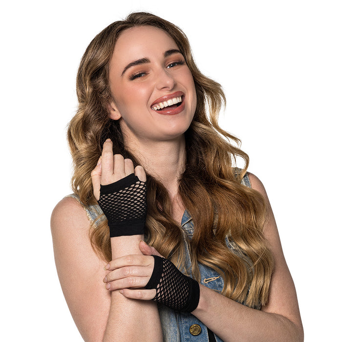 Handschuhe Mesh schwarz