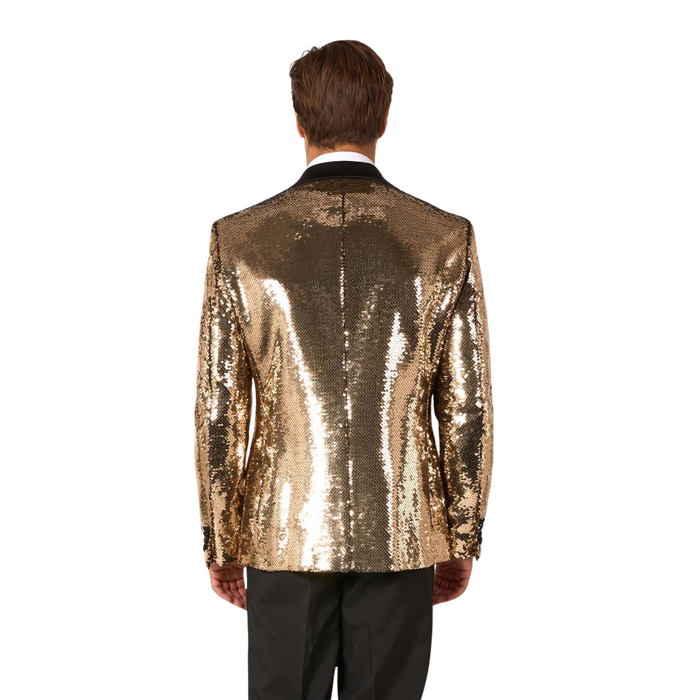 Kostüm Blazer Pailletten Gold