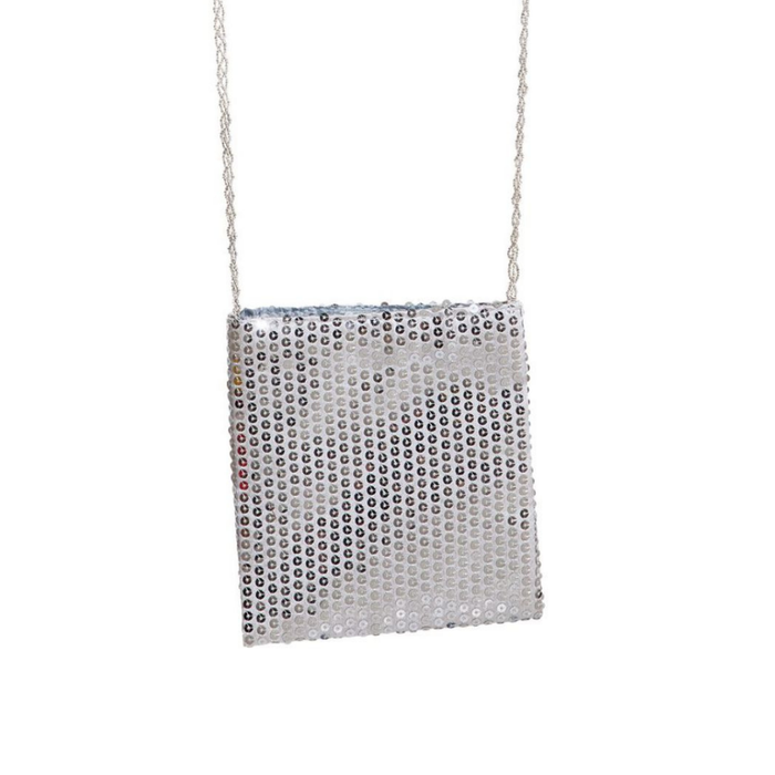 Paillettentasche silber