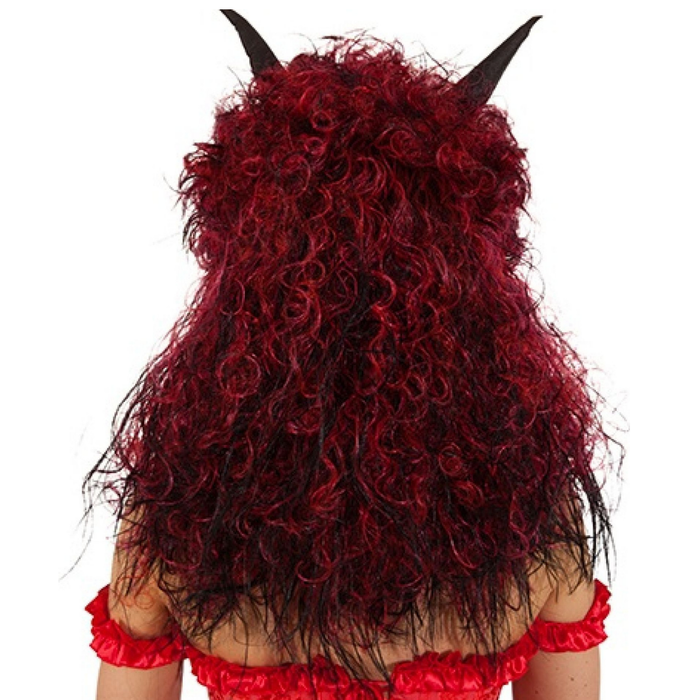 Perücke Teufel mit Hörnern