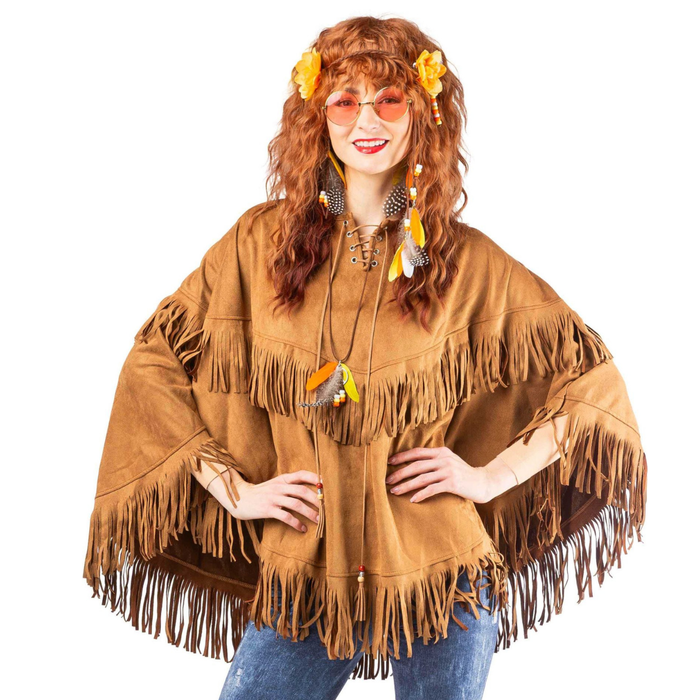 Kostüm Poncho Western