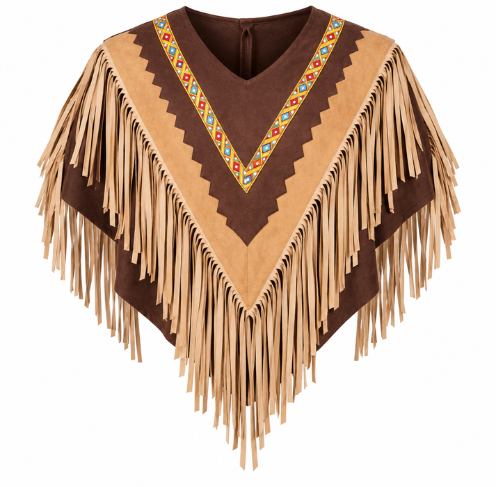 Fransen-Poncho im Western-Stil