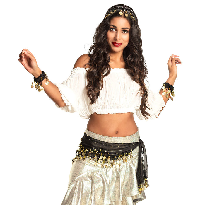 Satz Belly Dance schwarz