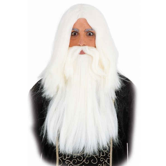 Set Perücke mit Bart Zauberer