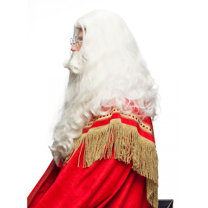 Set Perücke mit Bart Samichlaus lang