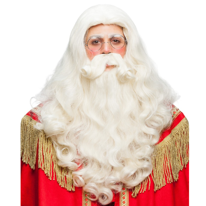 Set Perücke mit Bart Samichlaus lang