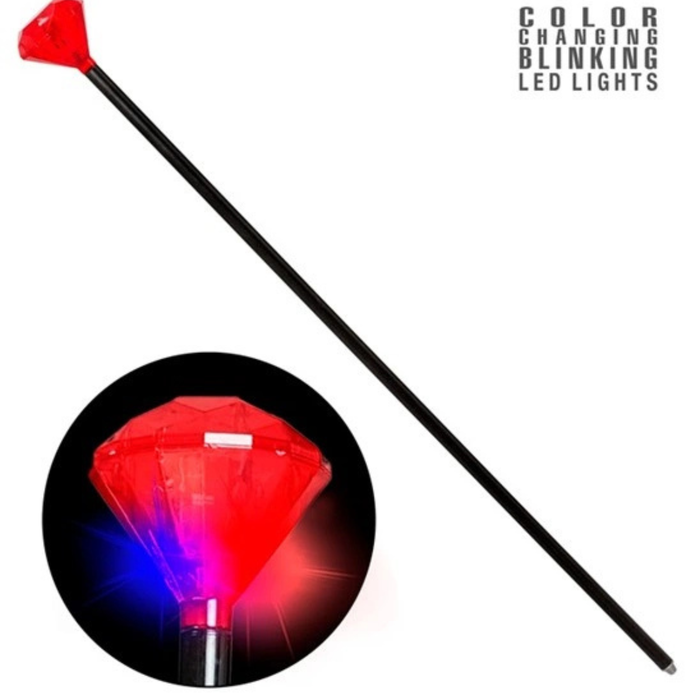 Gehstock Rubin Blinklicht