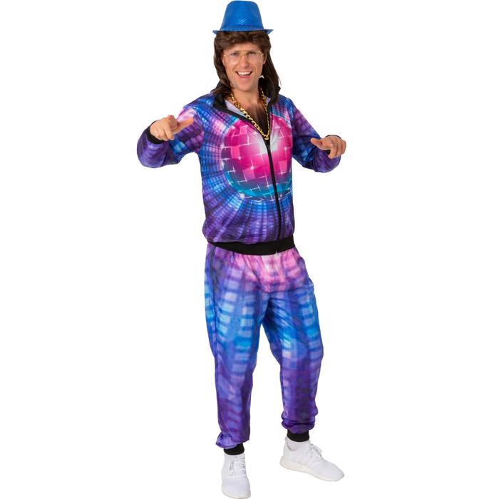 Kostüm Trainingsanzug Discokugel