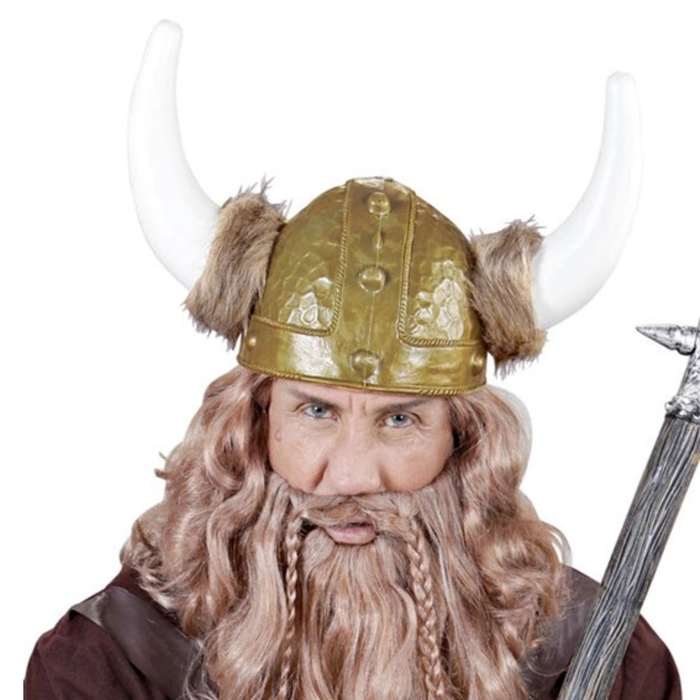 Wikingerhelm deluxe mit Fell